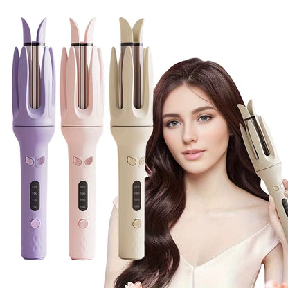 Automatic Hair Curler 28Mm Negative Ions Electric Ceramic Curling Hair Stick Rotating Curl Waves Anti-Tangle Curling Iron Styler