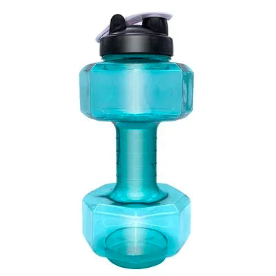 Dumbbell Hammer Water Bottle High Capacity 2 Liters Gym Weightlifting Sports Bottle Creative Space Cup Water Bottle for Men